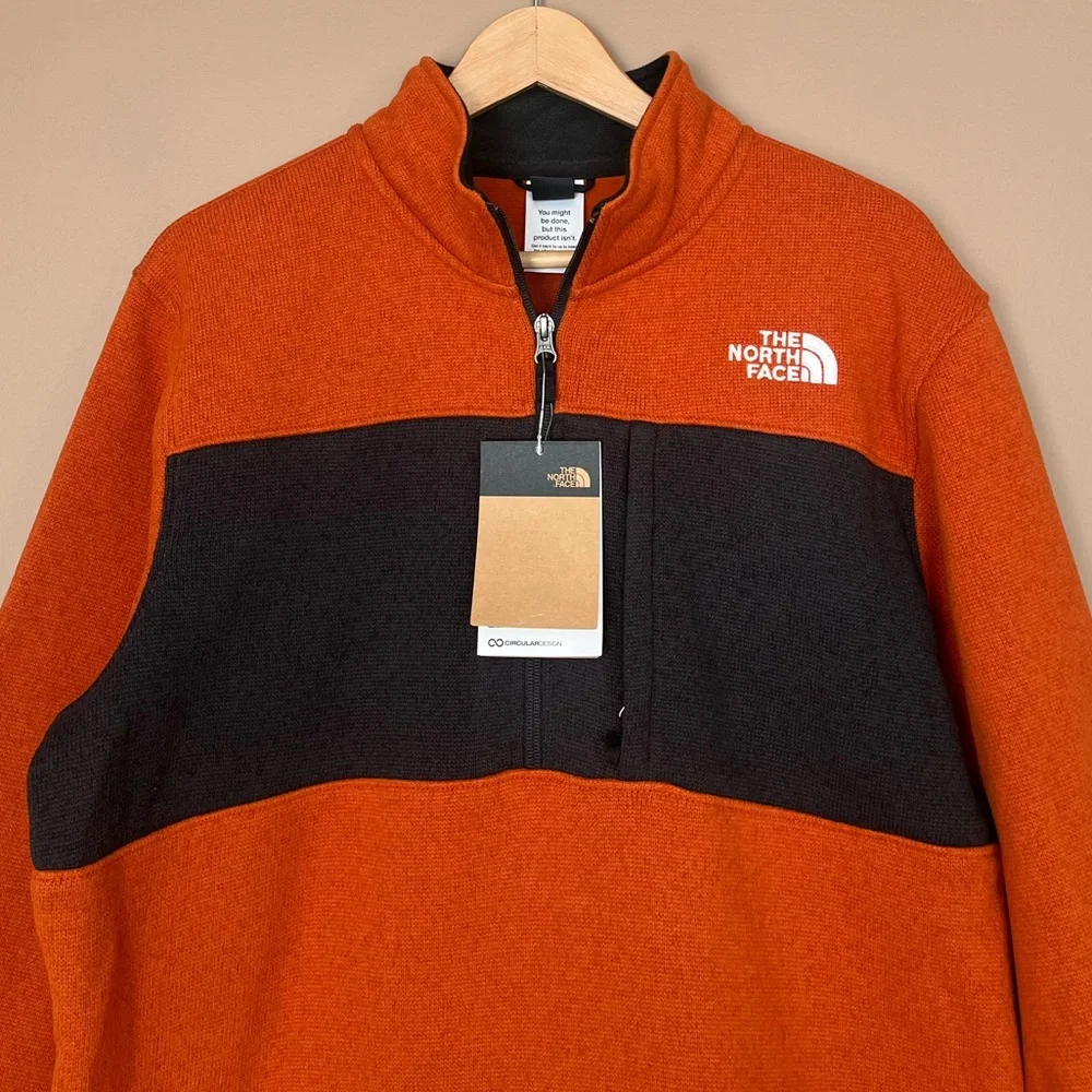 {The North Face} Gordon Lyons 1/4 Zip Pullover in Earthen Copper - Mens Medium
